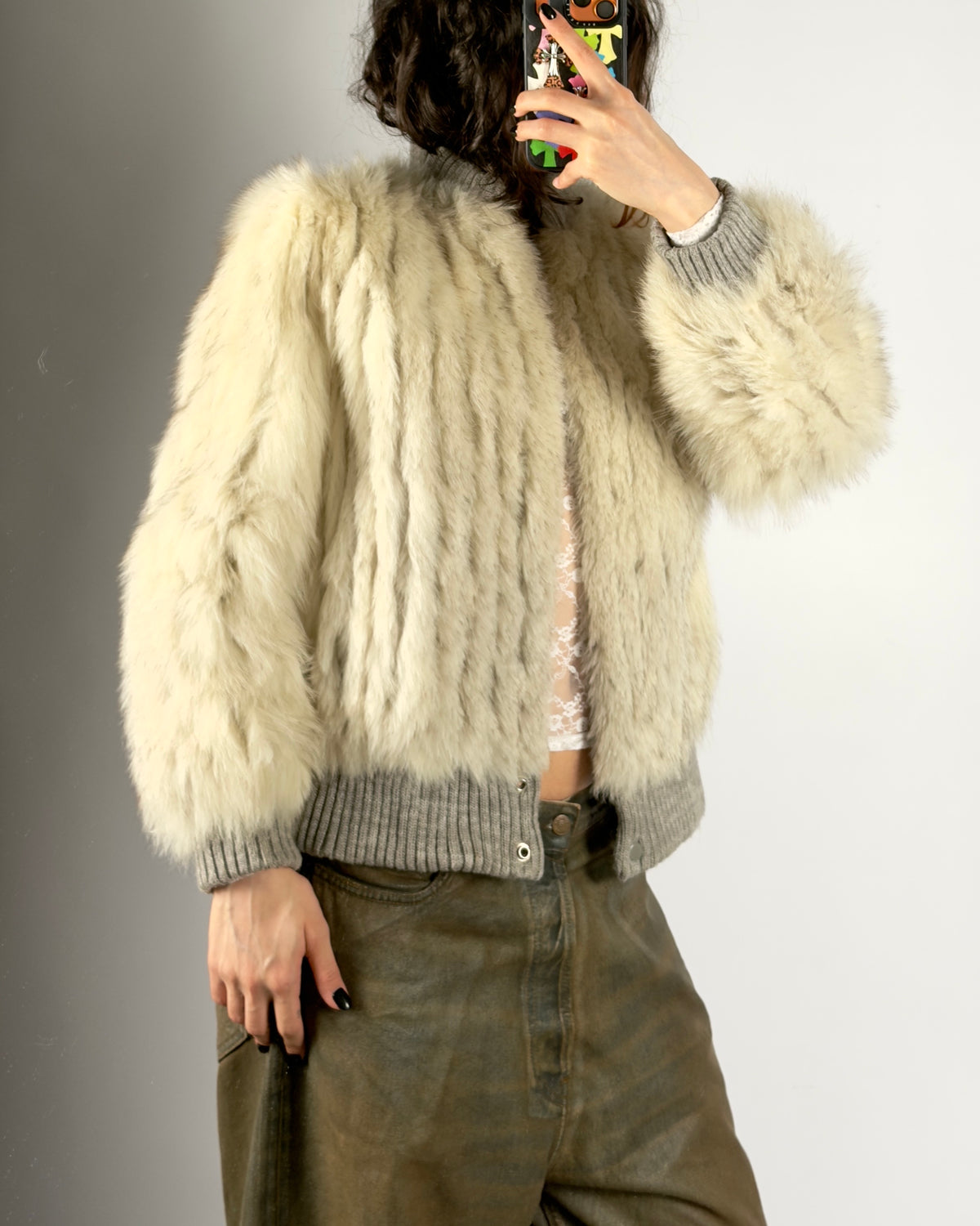 Vintage “Saga Fox” Arctic Fox Jacket — S/M