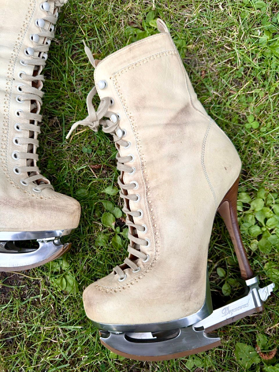 DsQuared Skate Moss Runway Lace Up Boots - RARE 37/38