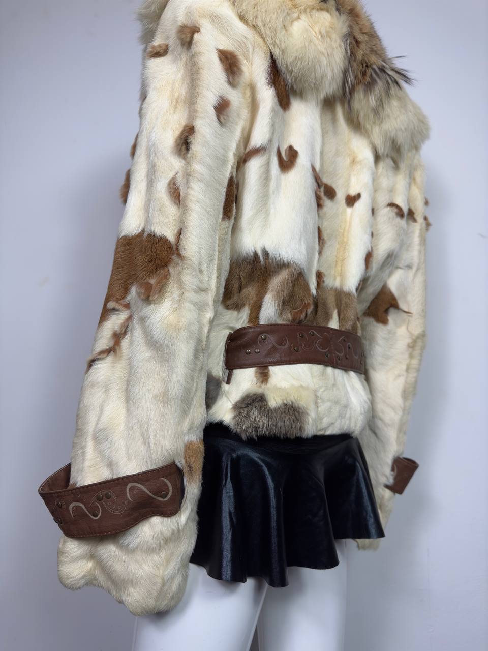 Vintage Fur Leather Jacket XS/M