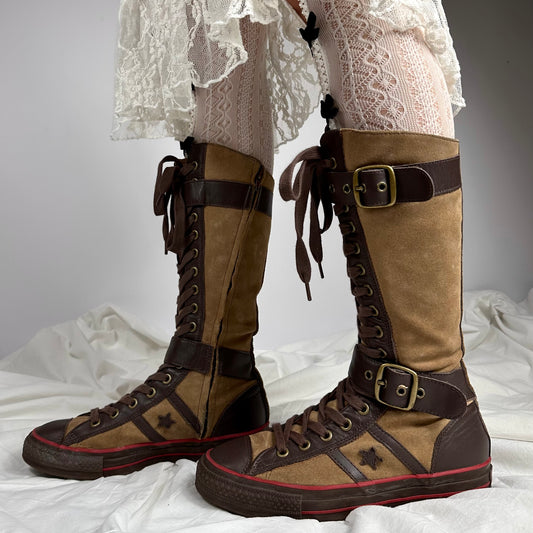 Converse Vintage Buckle Lace Up Boots 37/38 & 39.5