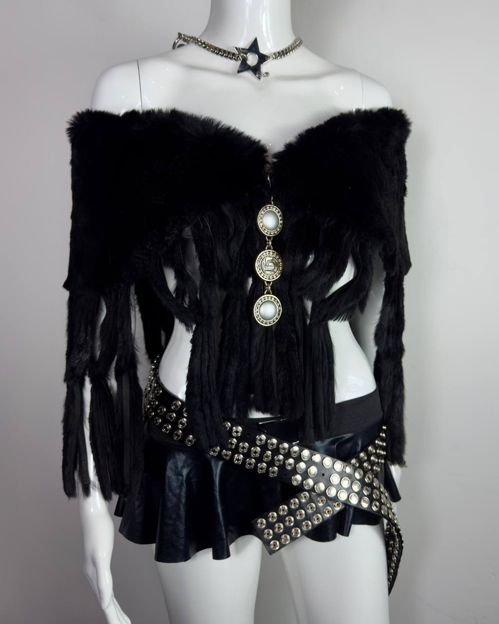 Vintage Legate Italian Fur Cape Top