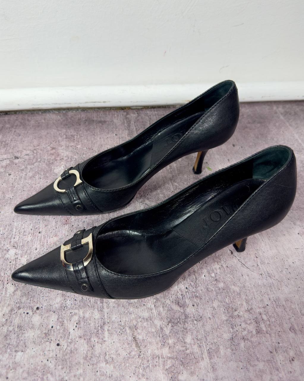 Christian Dior Vintage Leather Heels — 38.5