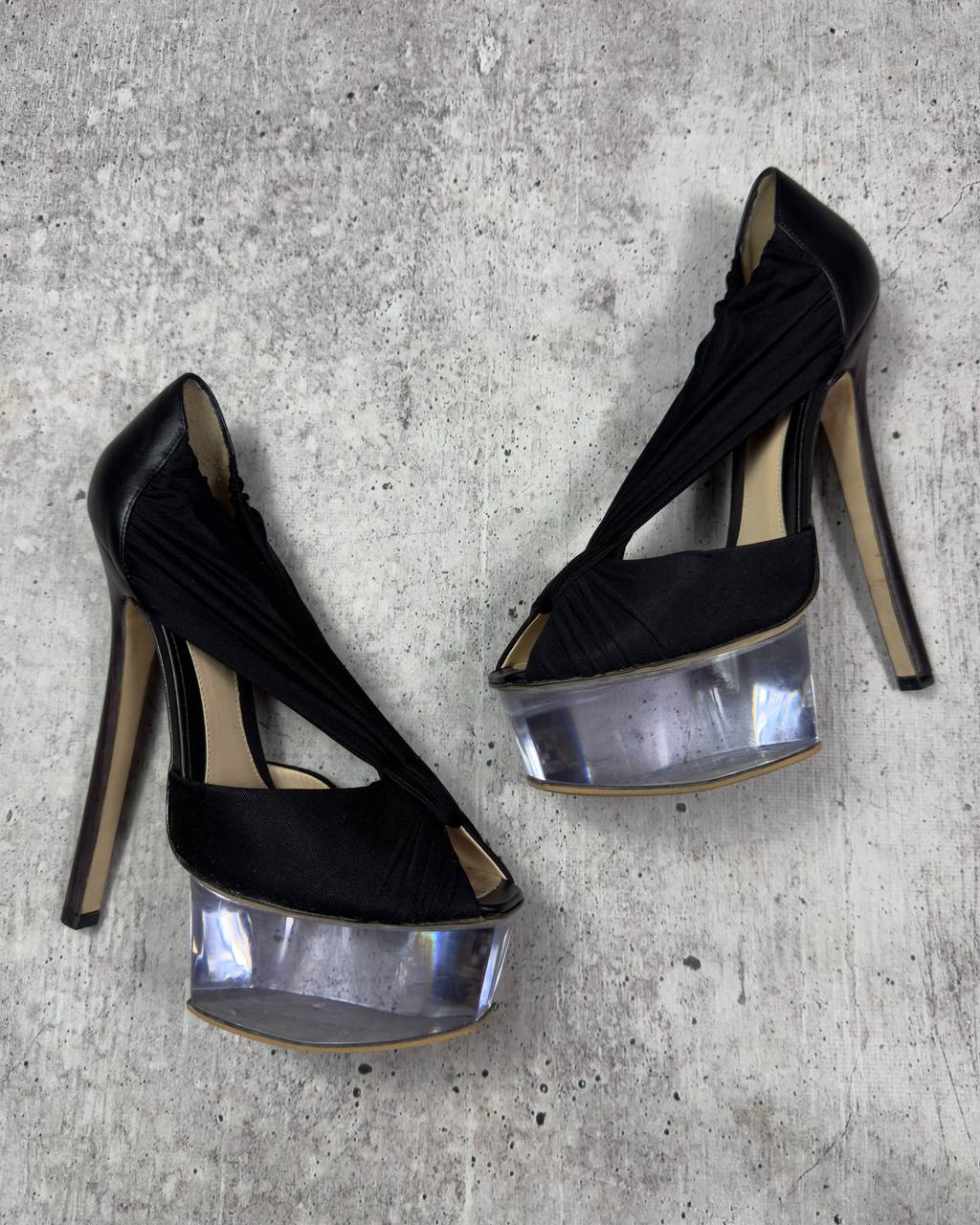 Fendi Cinderella Lucite Heels 40