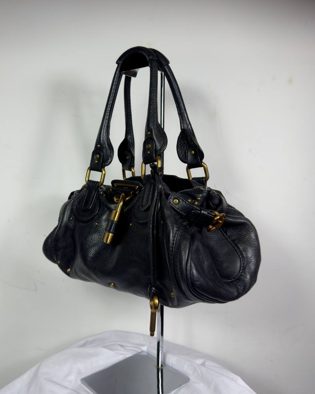 Chloe 2000s Paddington Lock Leather Bag