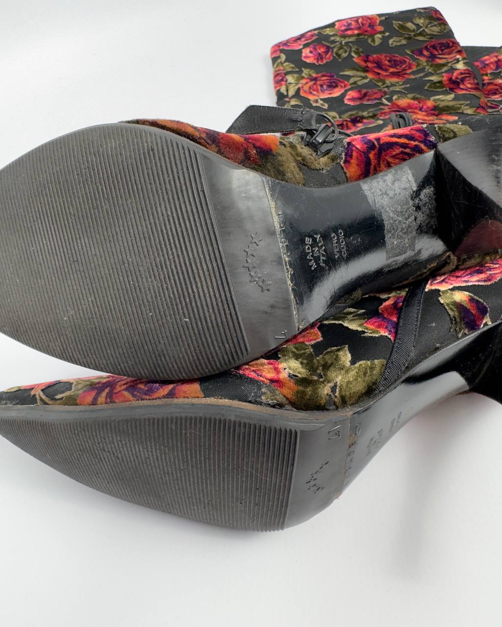 Casadei Vintage Roses Boots — 39
