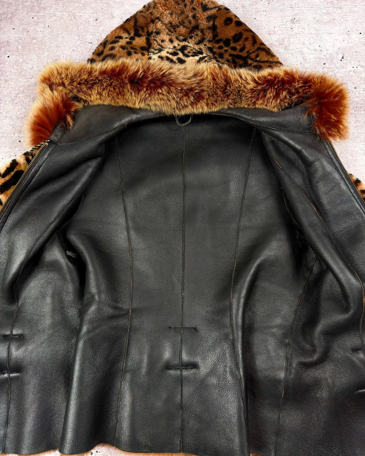 Vintage “Tiget Print” Fur Jacket — S/M