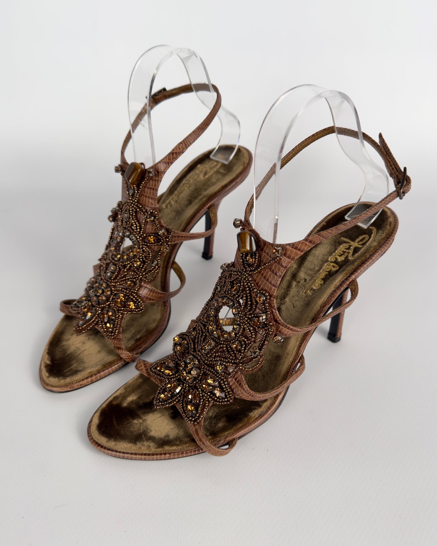 Roberto Cavalli Vintage Beaded Heels — 41