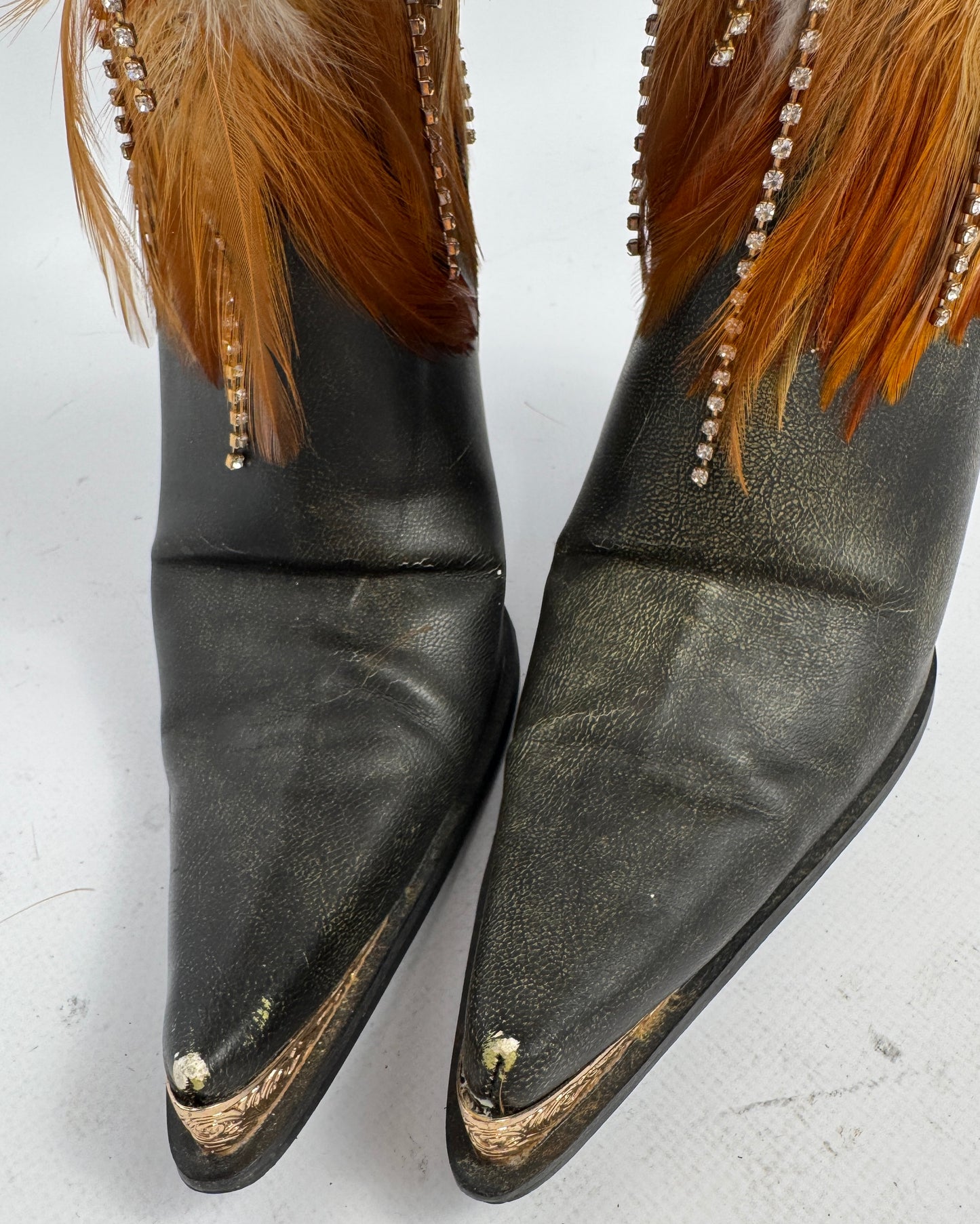Vintage Italian PU Fur Boots — 39.5 NUANCE ❣️