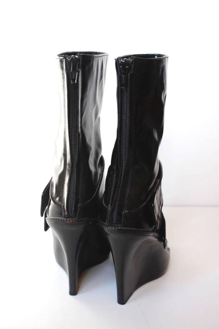 Givenchy 2008 Peep Toe Boots 38/38.5