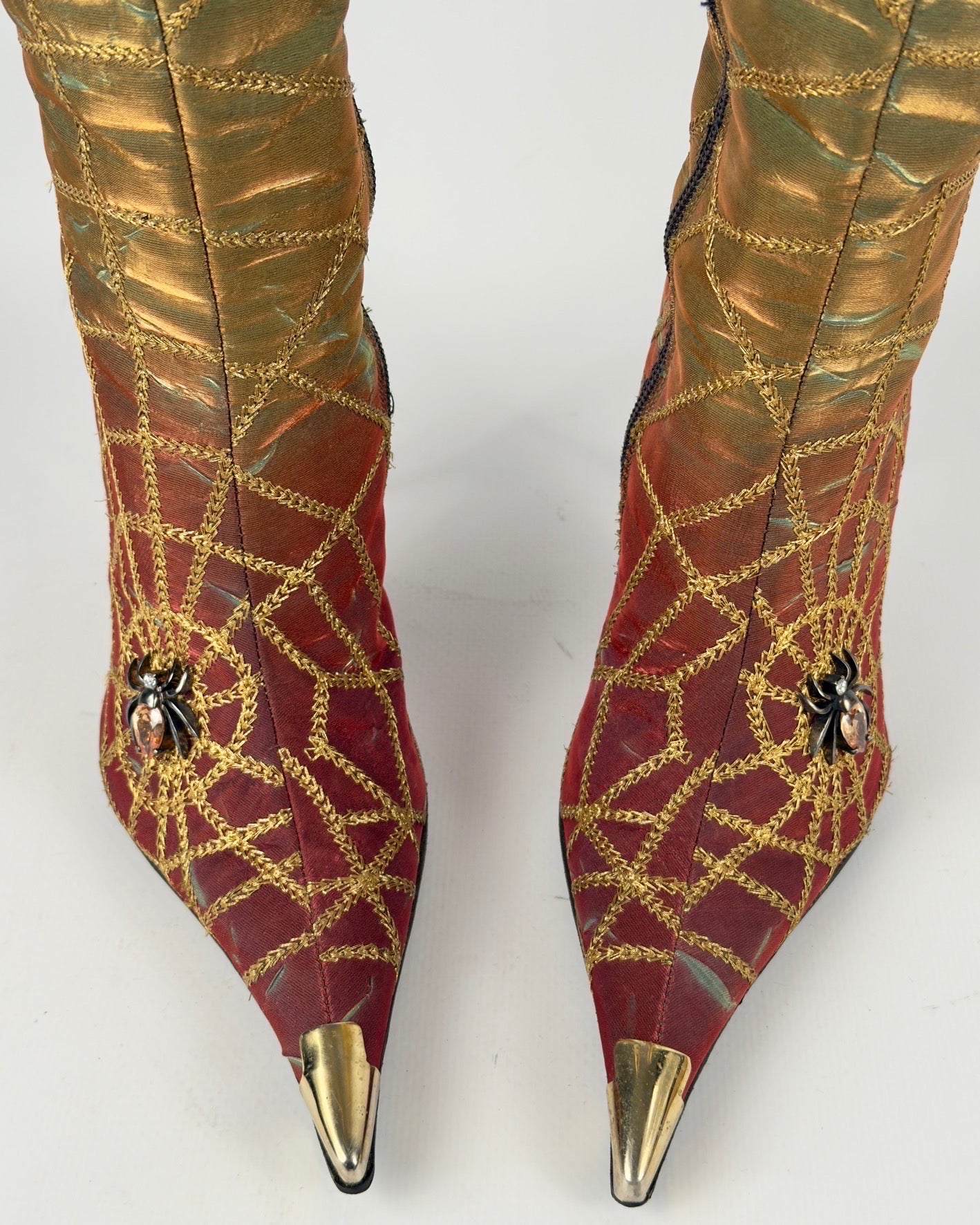 Hamlet Couture Spiderweb Vintage Italian Boots — 35/35.5