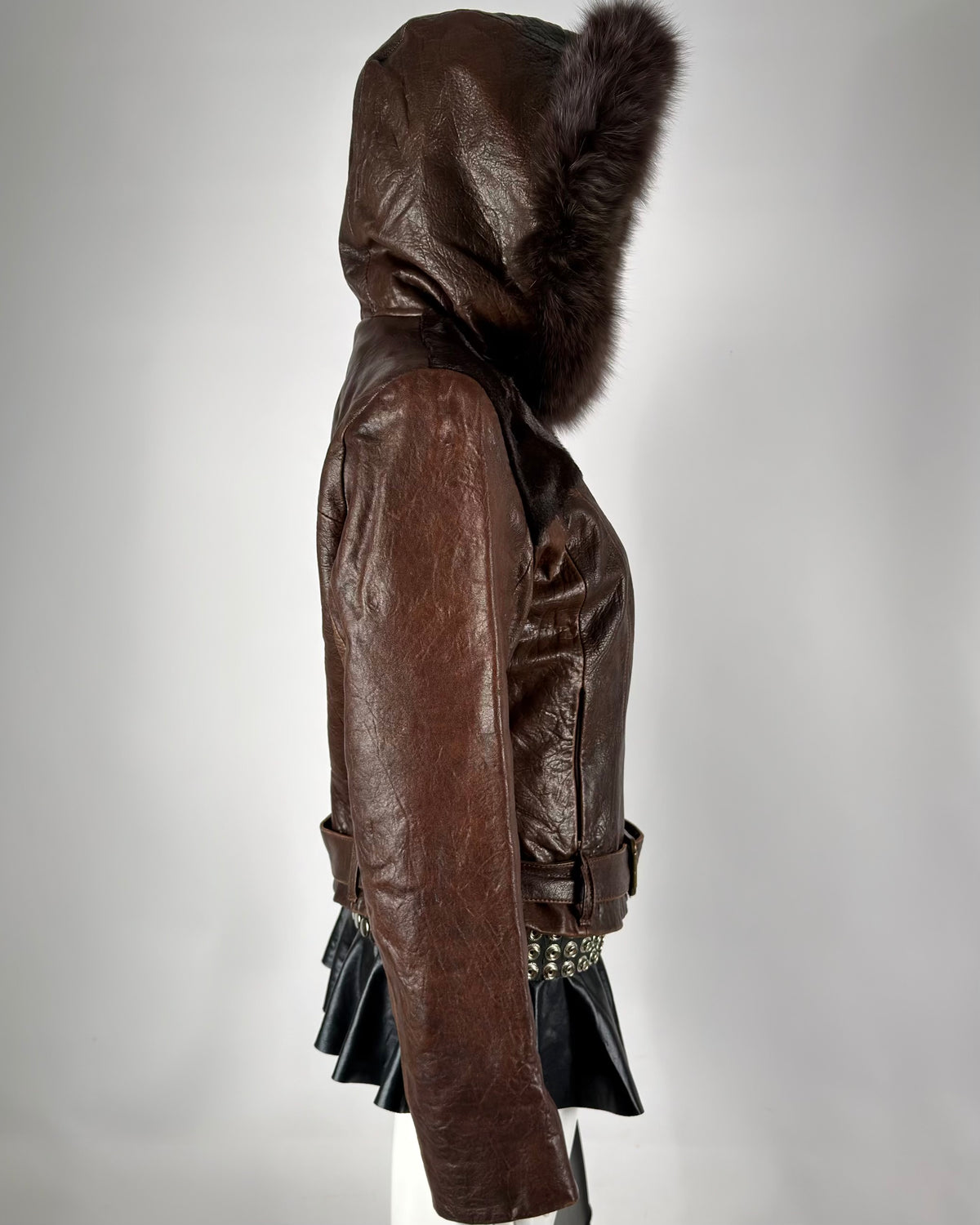 Vintage Pony Hair & Fur Leather Jacket — XS/M