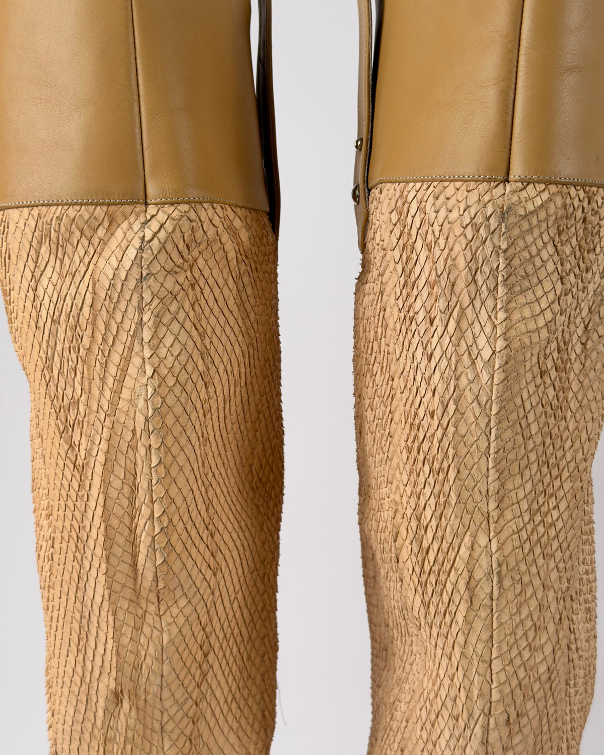 Gianmarco Lorenzi Vintage Leather Buckle Boots — 38