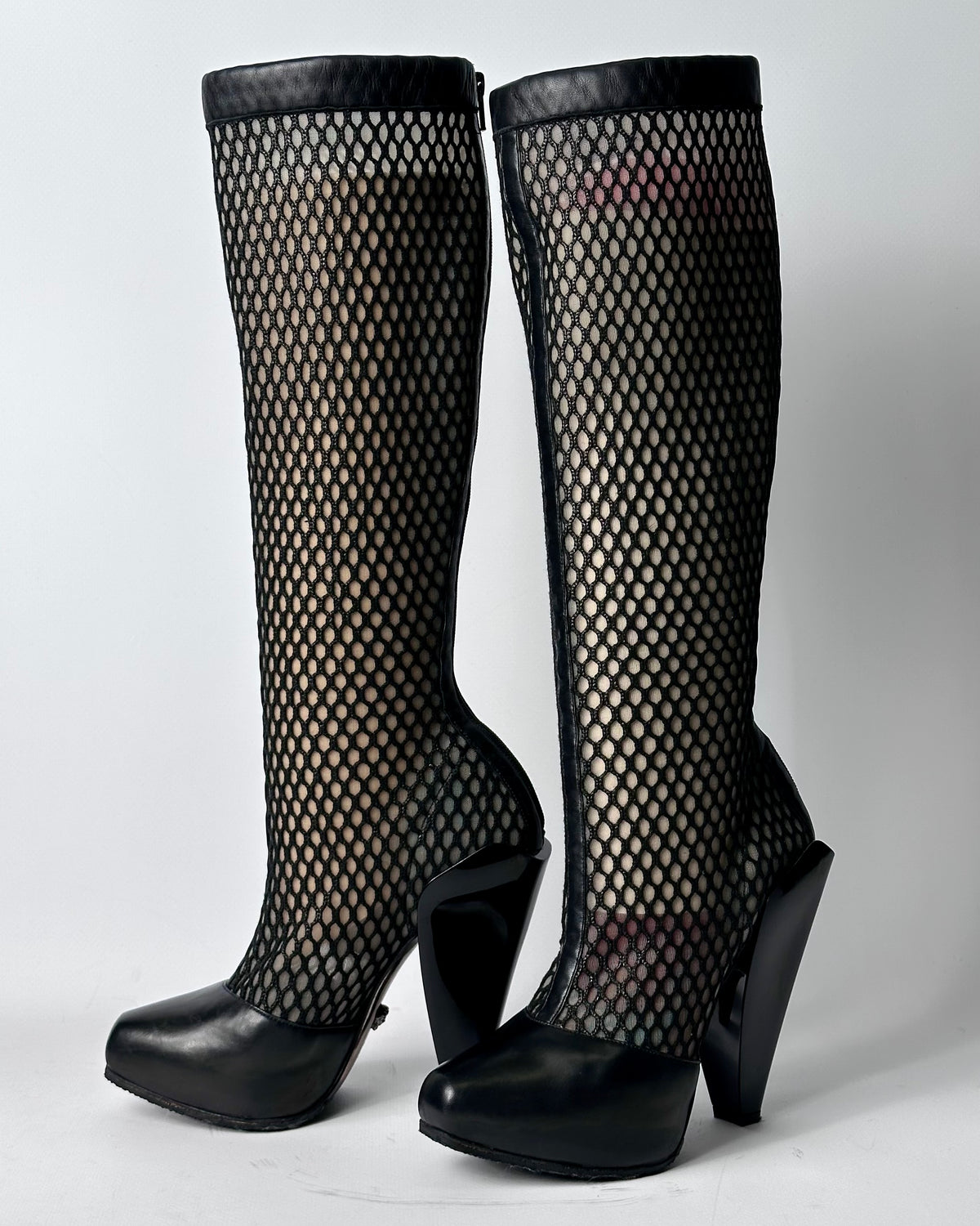 Versace F/W 2012 Vintage Mesh Boots — 39