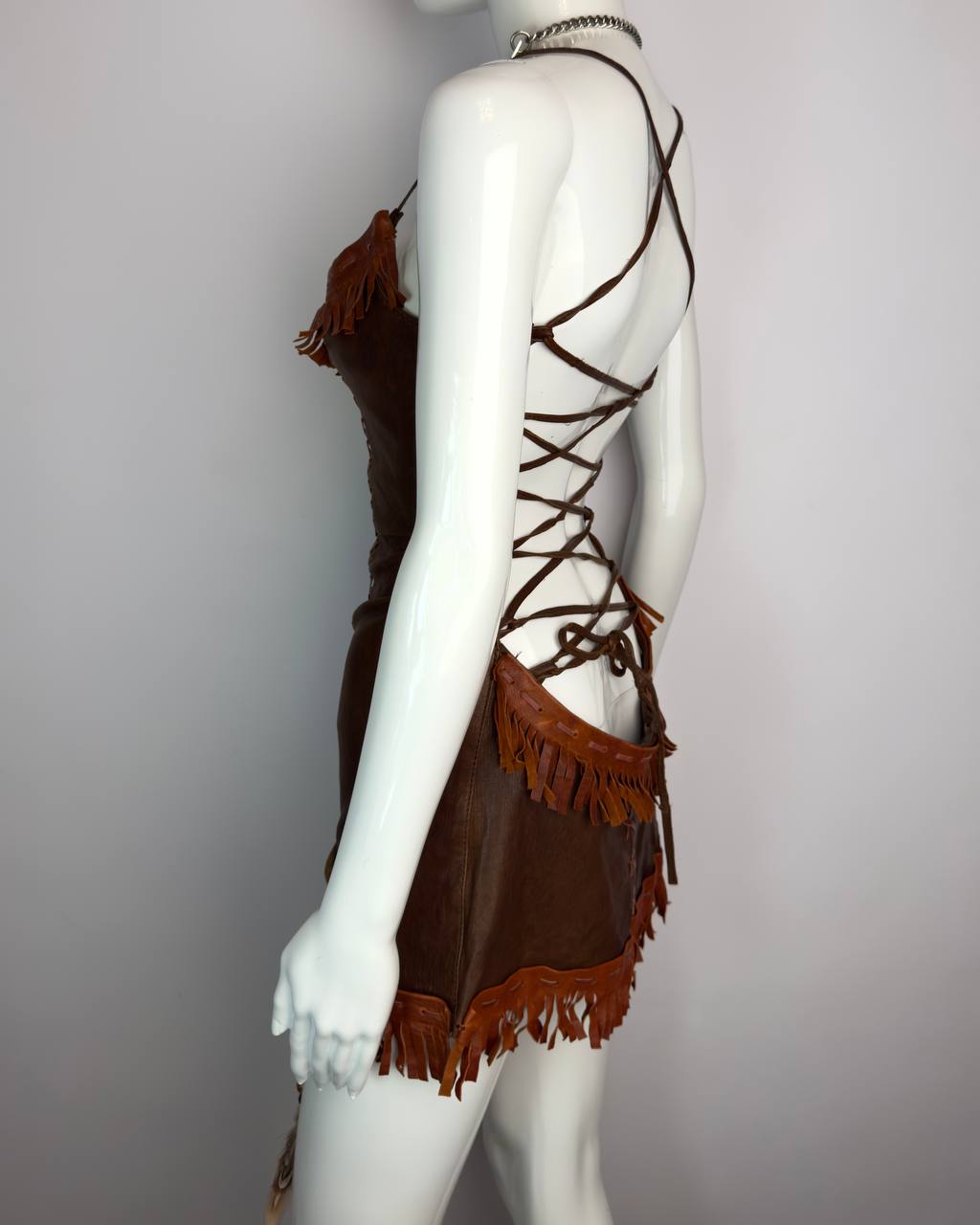 Dsquared2 S/S 2005 Runway Leather Dress