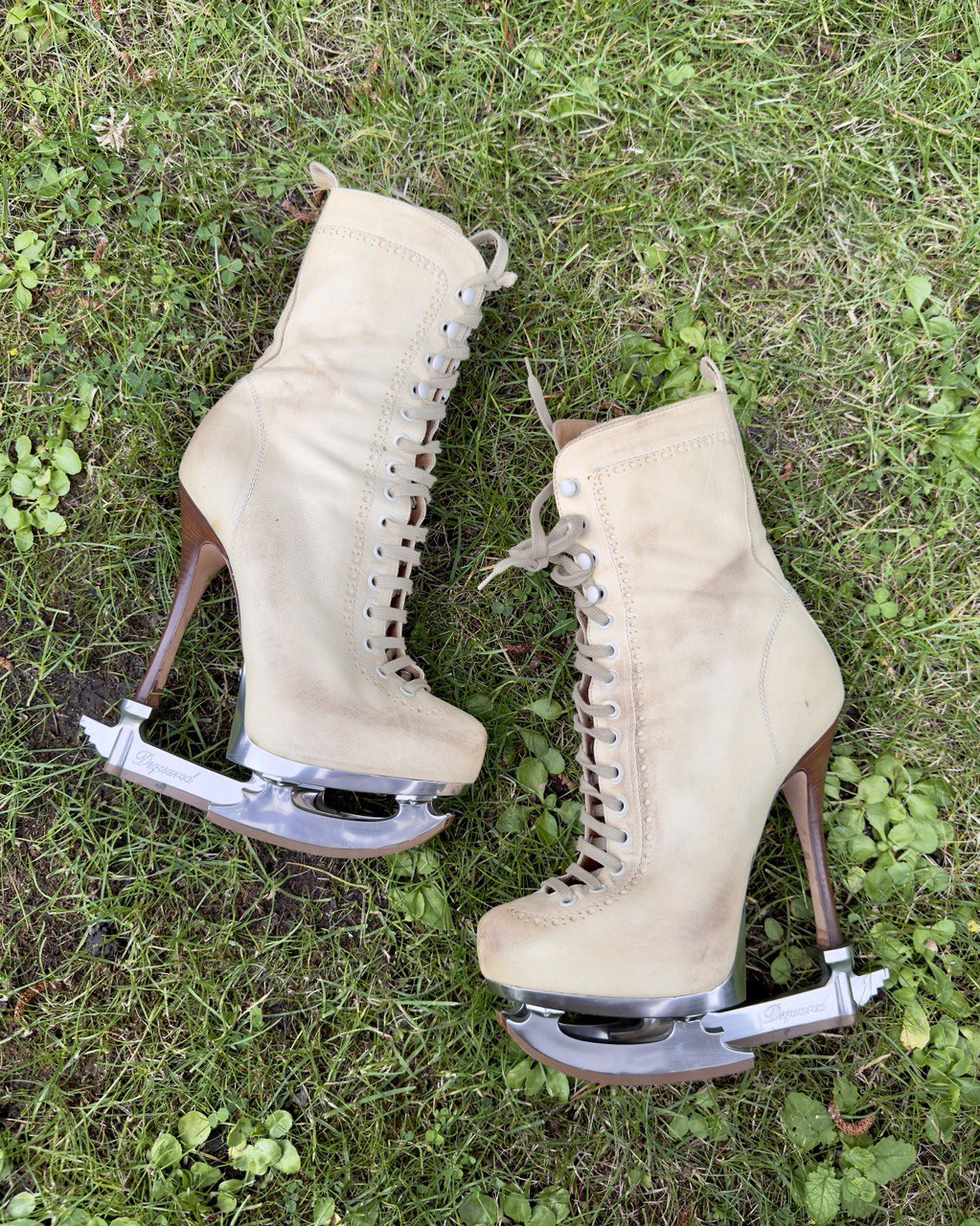DsQuared Skate Moss Runway Lace Up Boots - RARE 37/38