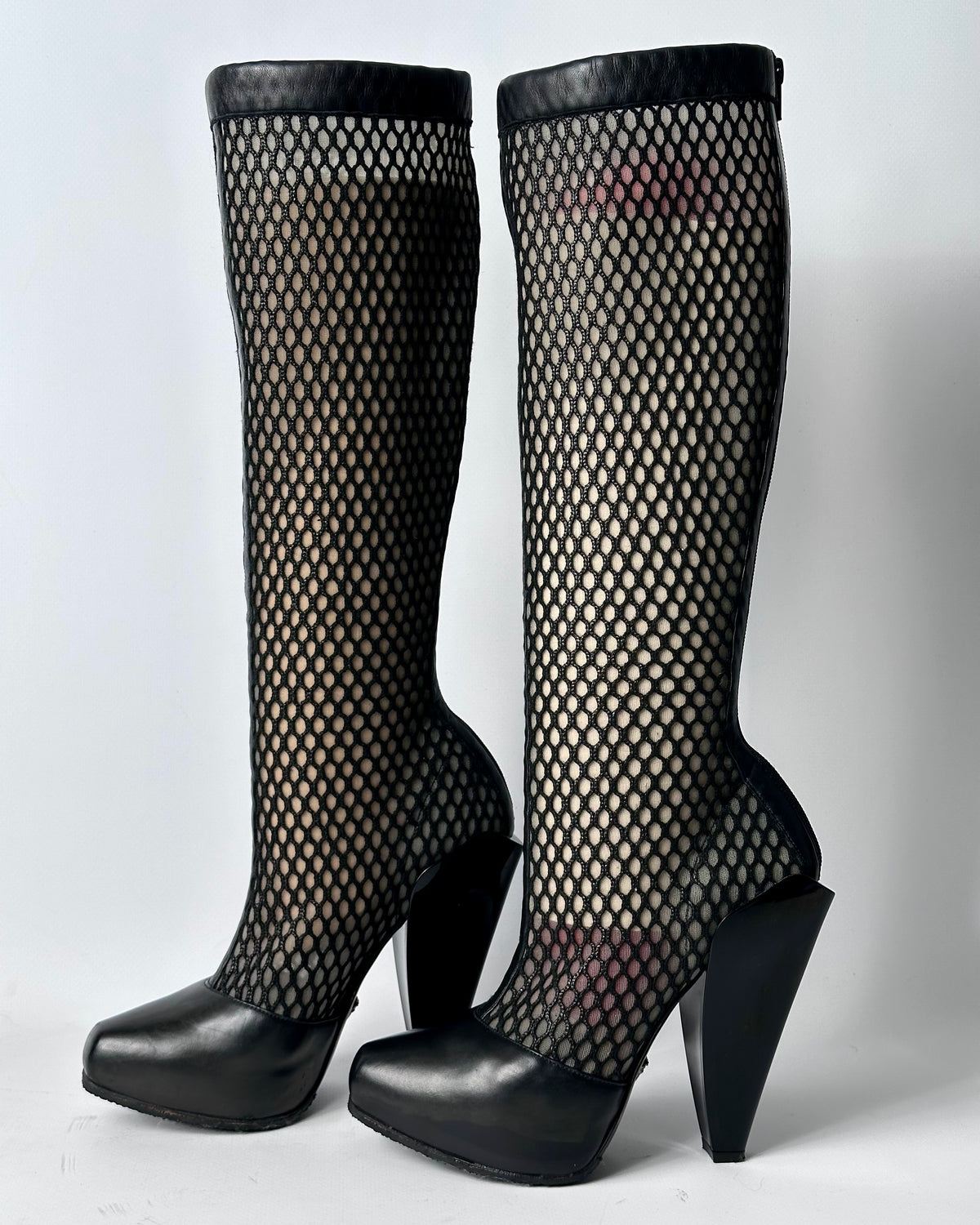 Versace F/W 2012 Vintage Mesh Boots — 39