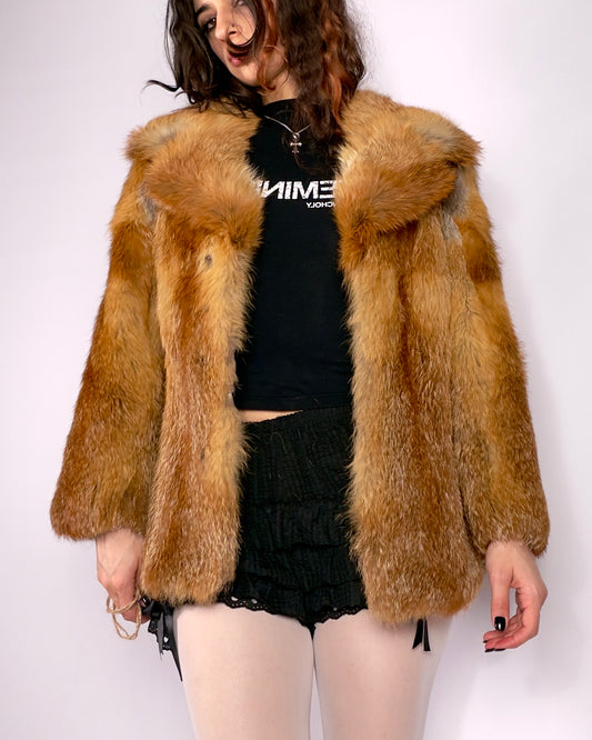Vintage Fox Fur Jacket — XS/S