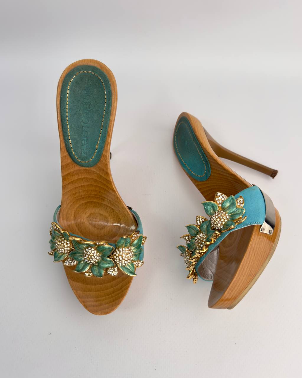 Gianmarco Lorenzi Vintage Flower Heels — 35/36