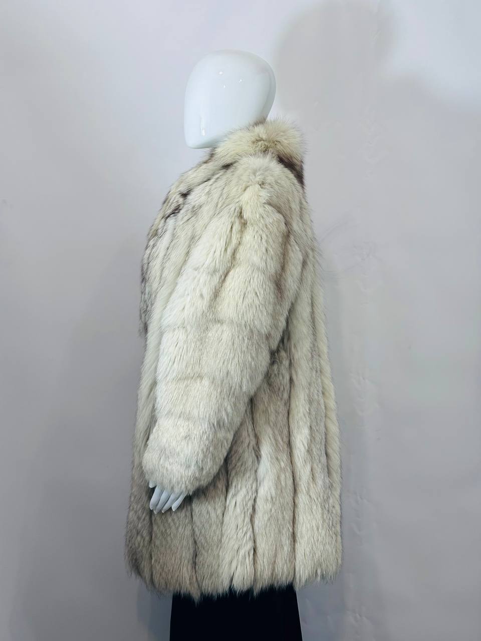 Vintage White Arctic Fox Fur Coat