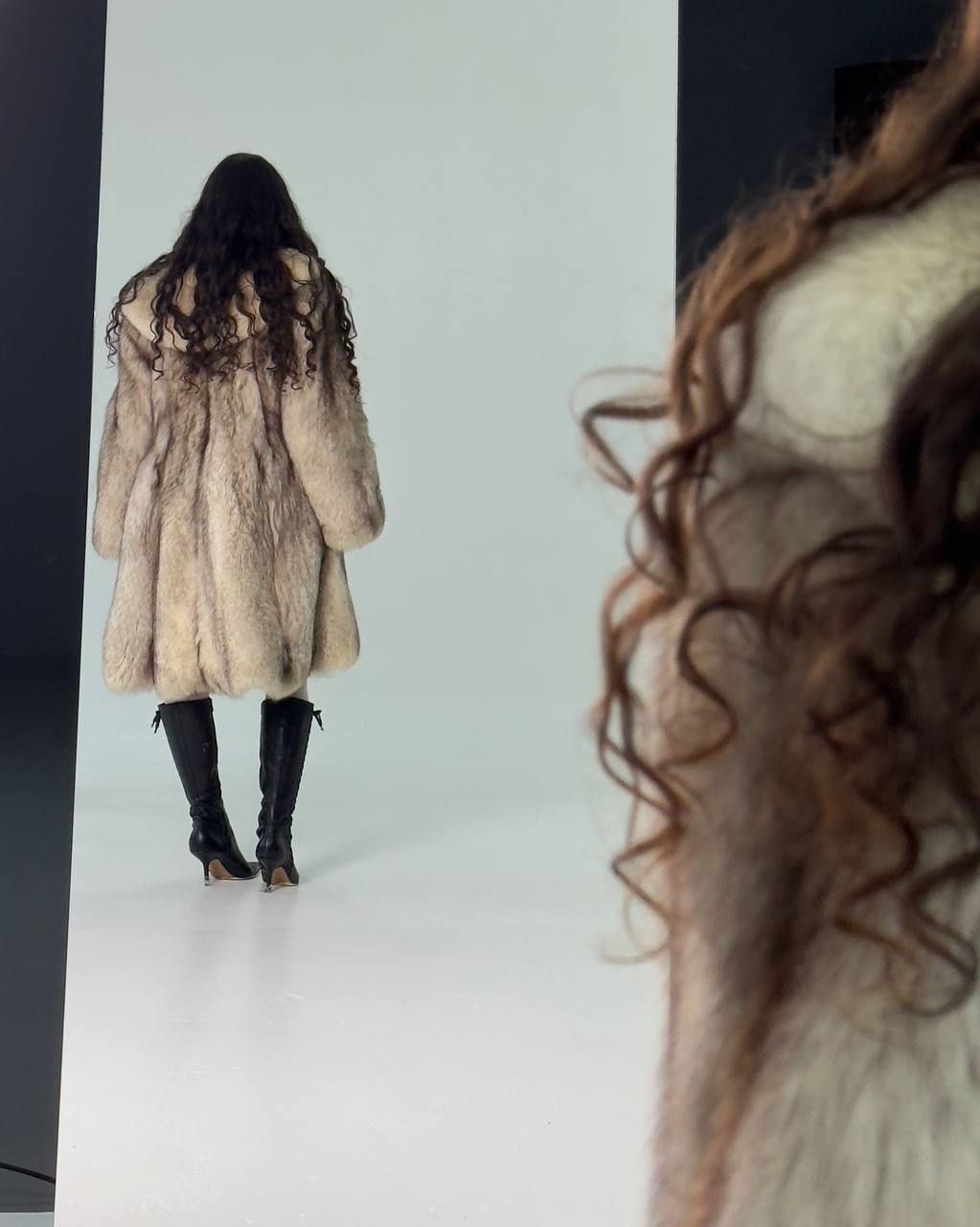 Vintage White Arctic Fox Fur Coat