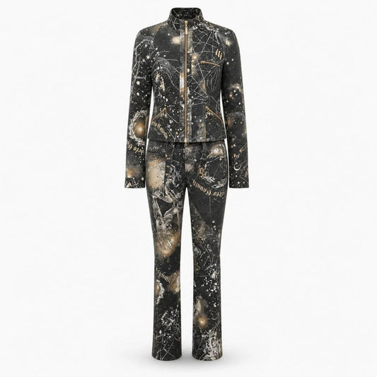 Roberto Cavalli F/W 2003 Constellation Zodiac Denim Set — M