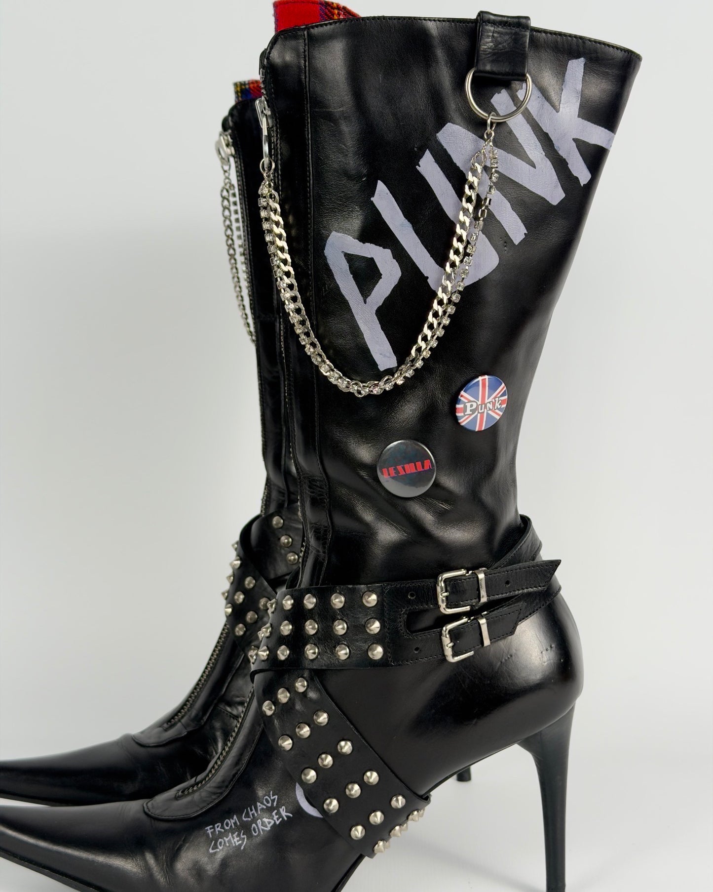 Le Silla Vintage Punk Boots — 40