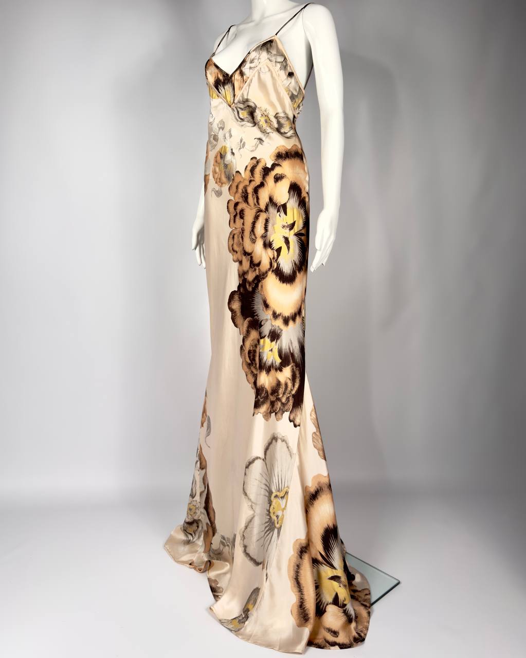 Roberto Cavalli S/S 2007 Silk Floral Gown