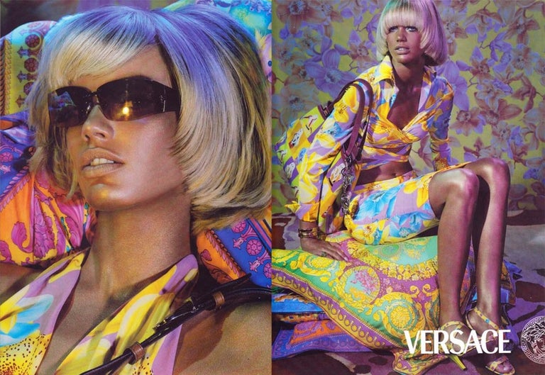 Versace Spring 2004 Look 10 Silk Top&Skirt Set XS/M