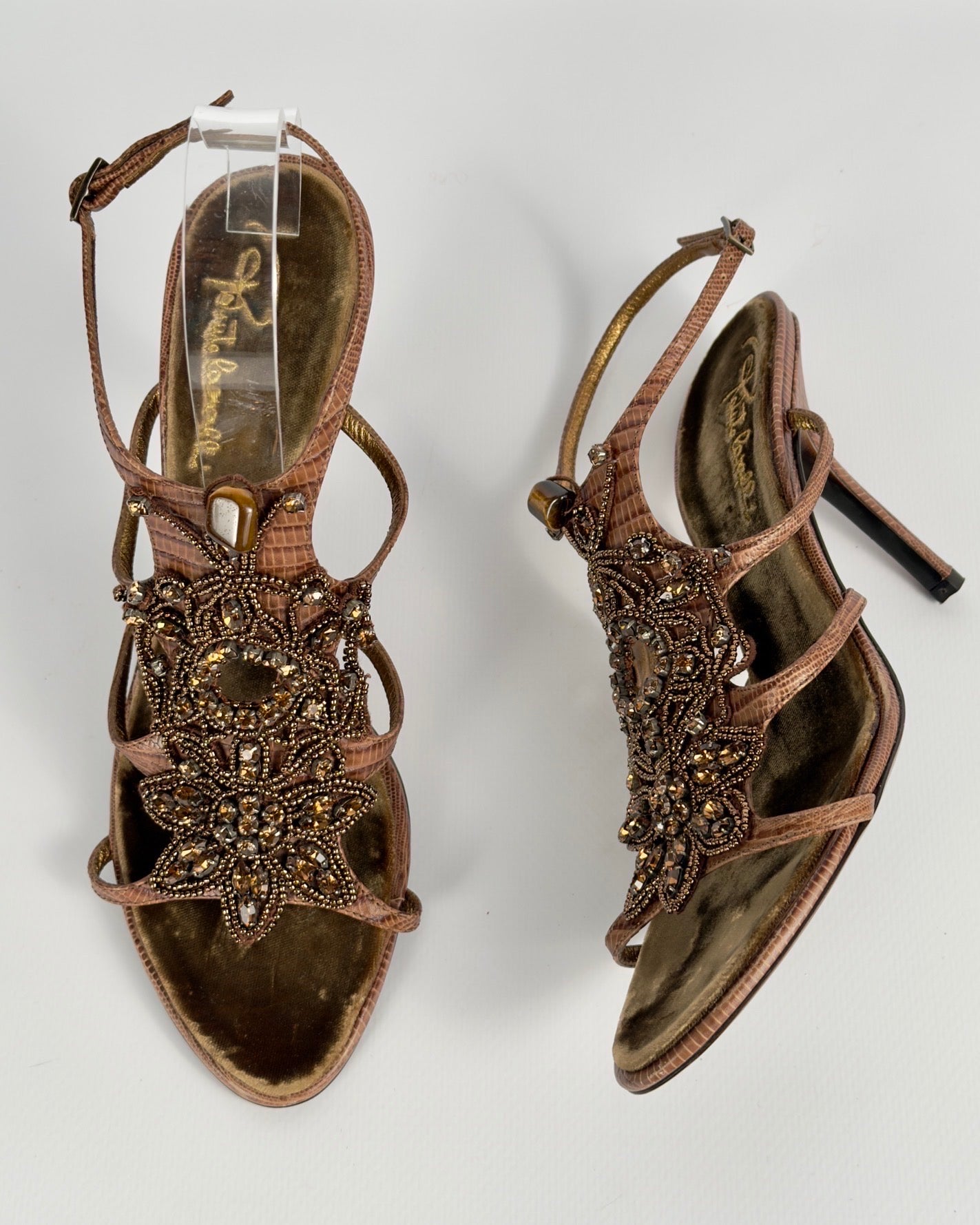 Roberto Cavalli Vintage Beaded Heels — 41