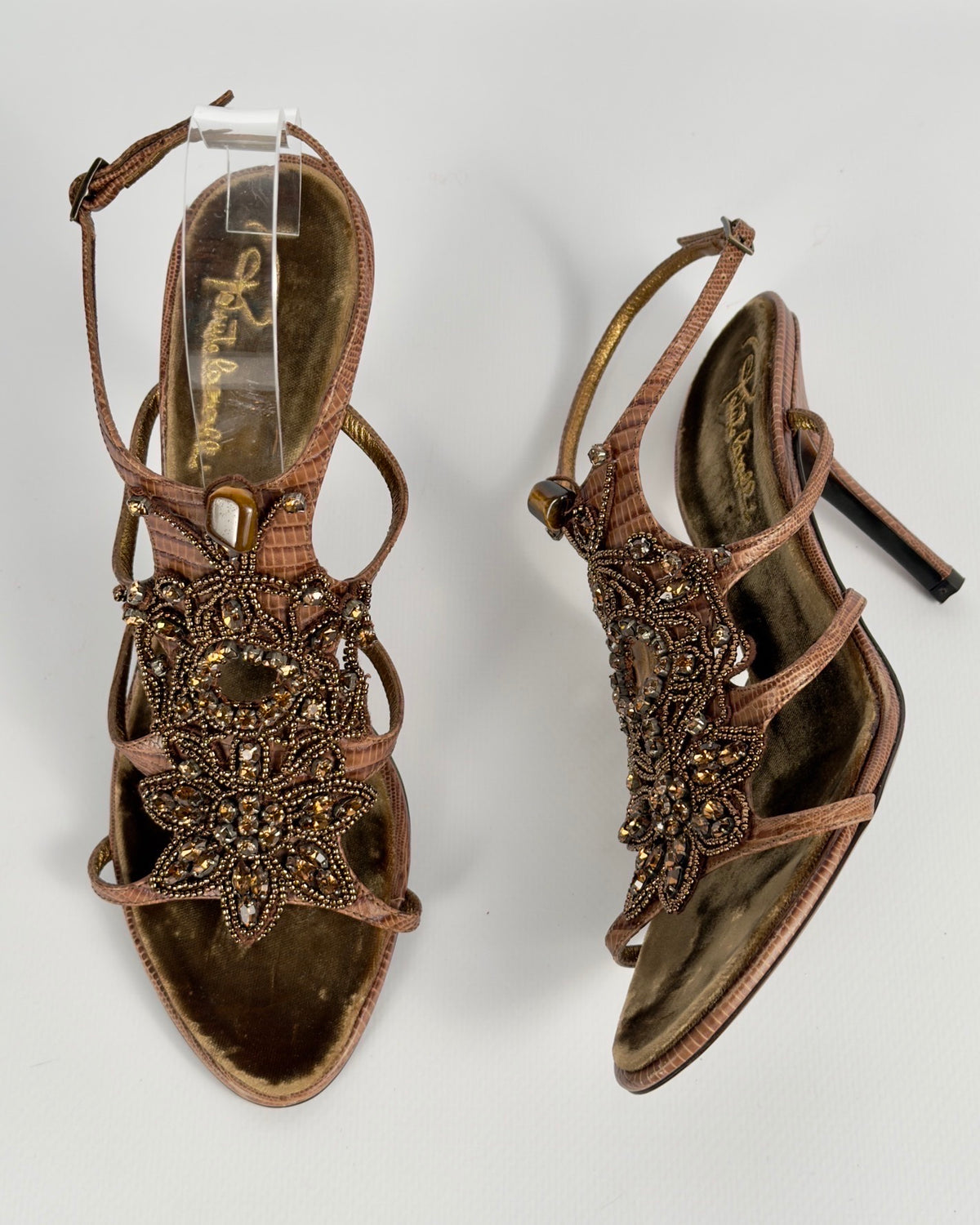Roberto Cavalli Vintage Beaded Heels — 41