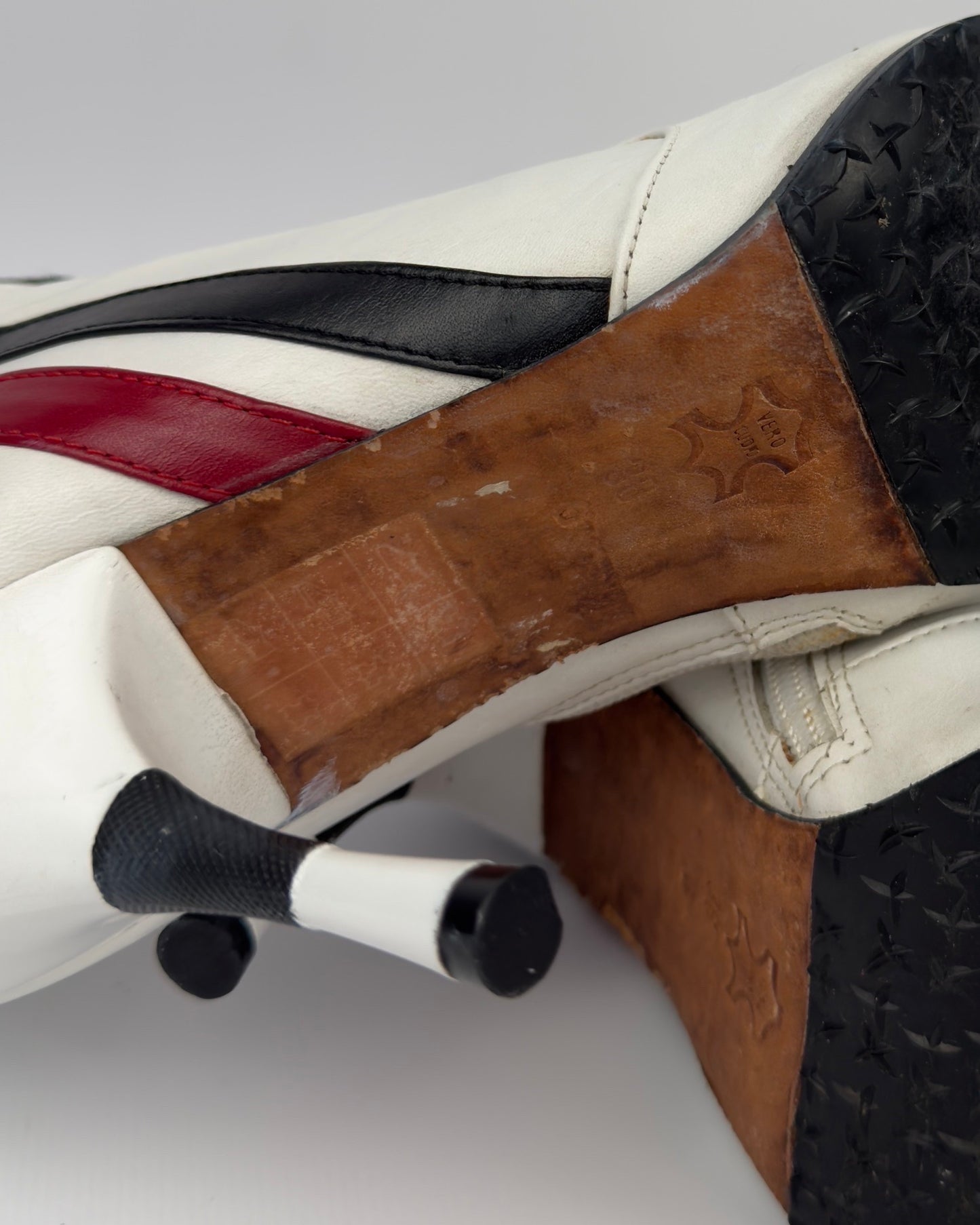 Vintage Italian Racing Boots — 38