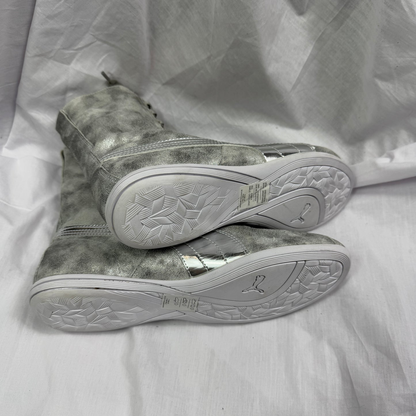 Puma Vintage Silver Boxing Boots 39/40 Deadstock