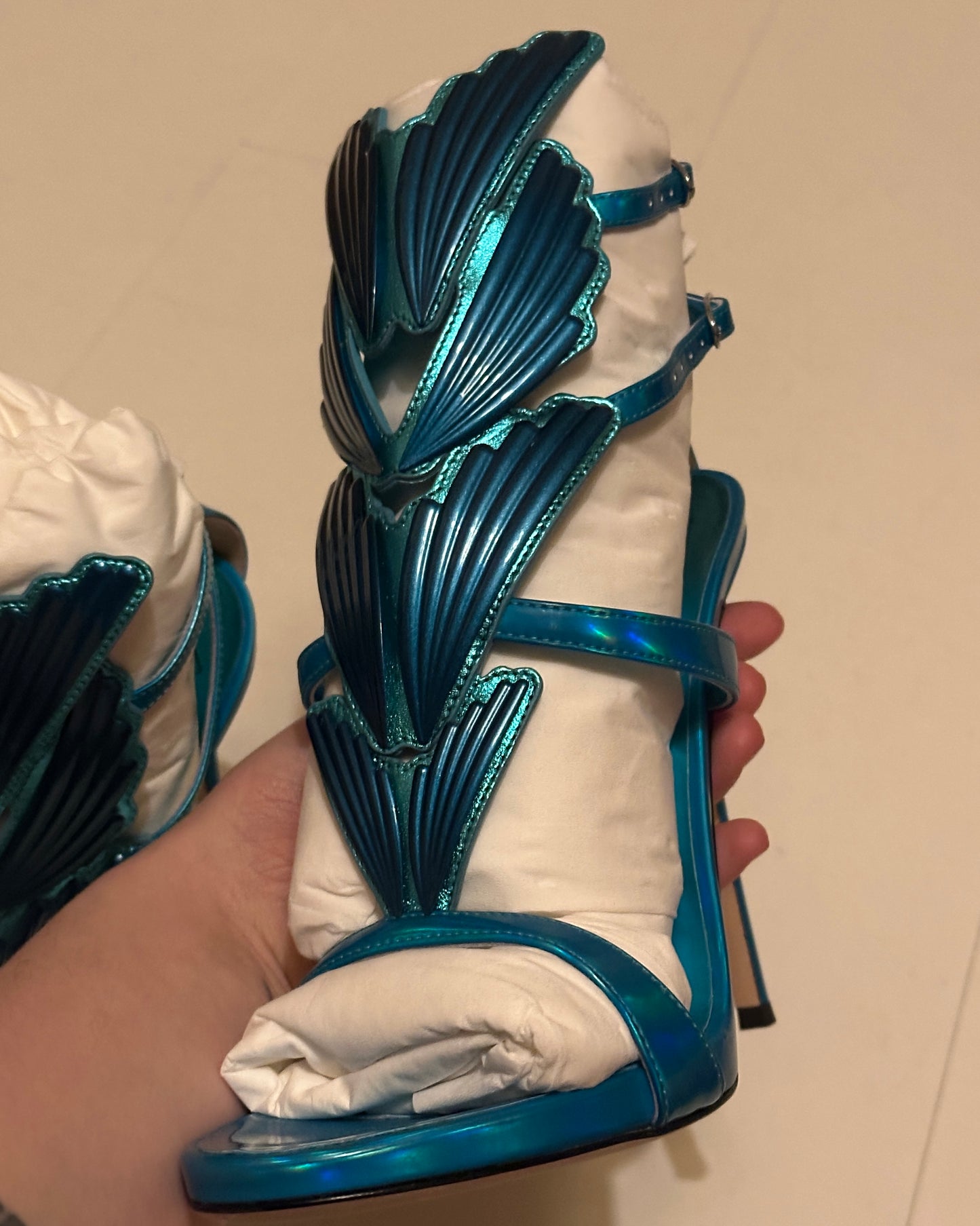 Giuseppe Zanotti Cruel Summer 2.0 Wing Alien Heels — 39 NWB