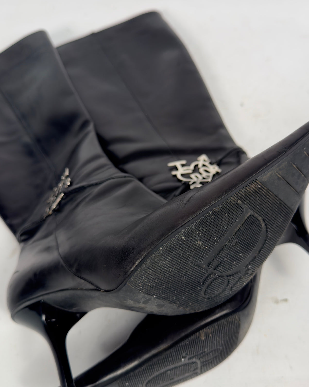 Dior by Galliano FW04 Vintage Leather Boots — 38