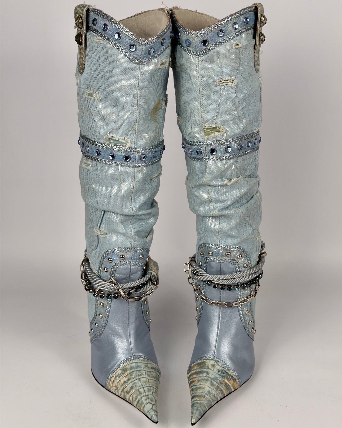 El Dante’s Couture Vintage Cowboy Boots — 36
