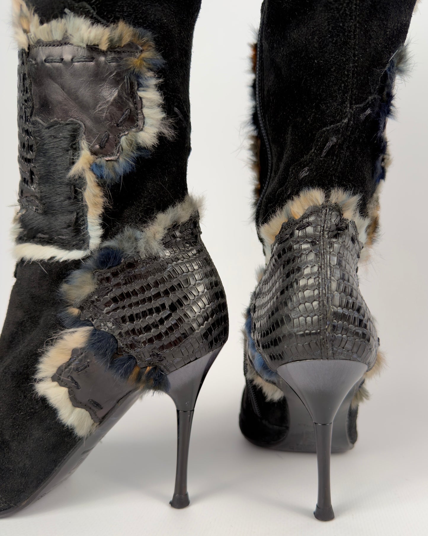 El Dante’s Couture Vintage Cargo Boots — 36