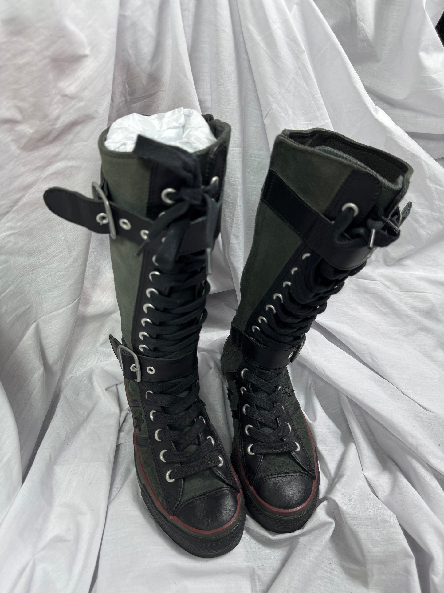 Converse Vintage Buckle Leather Boots 37/38