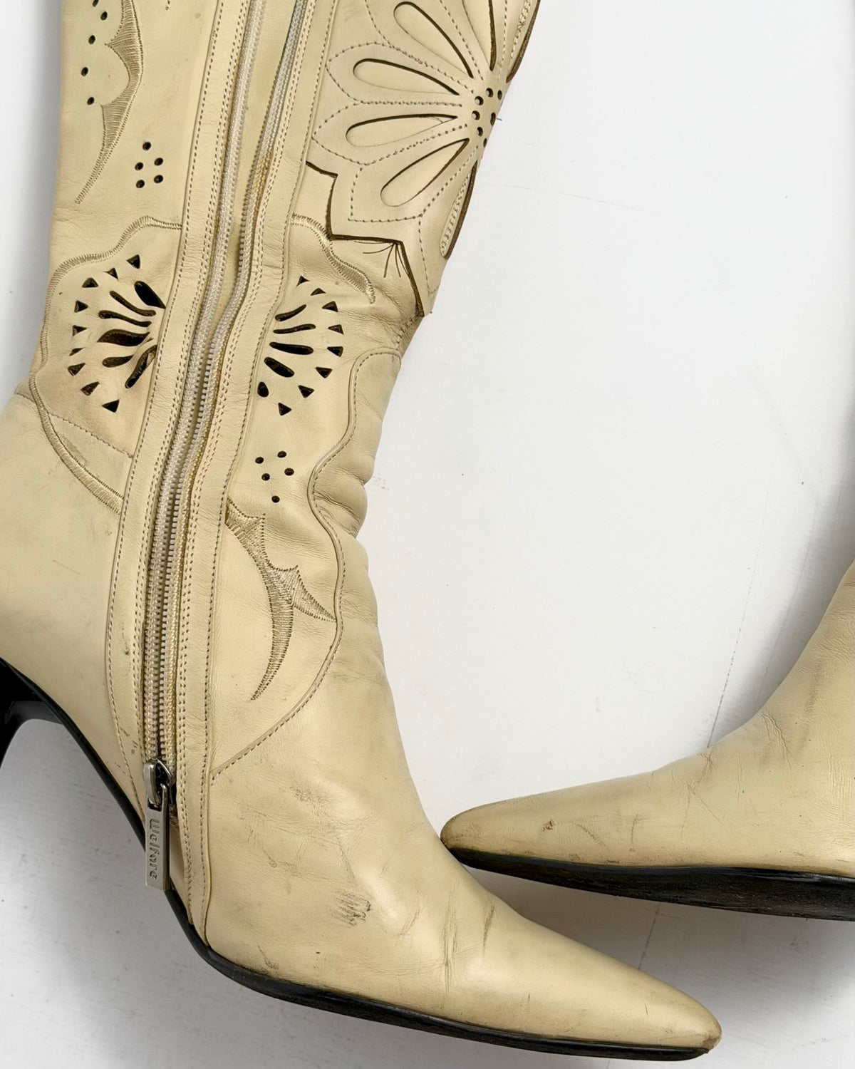 Vintage Western Leather Boots — 41