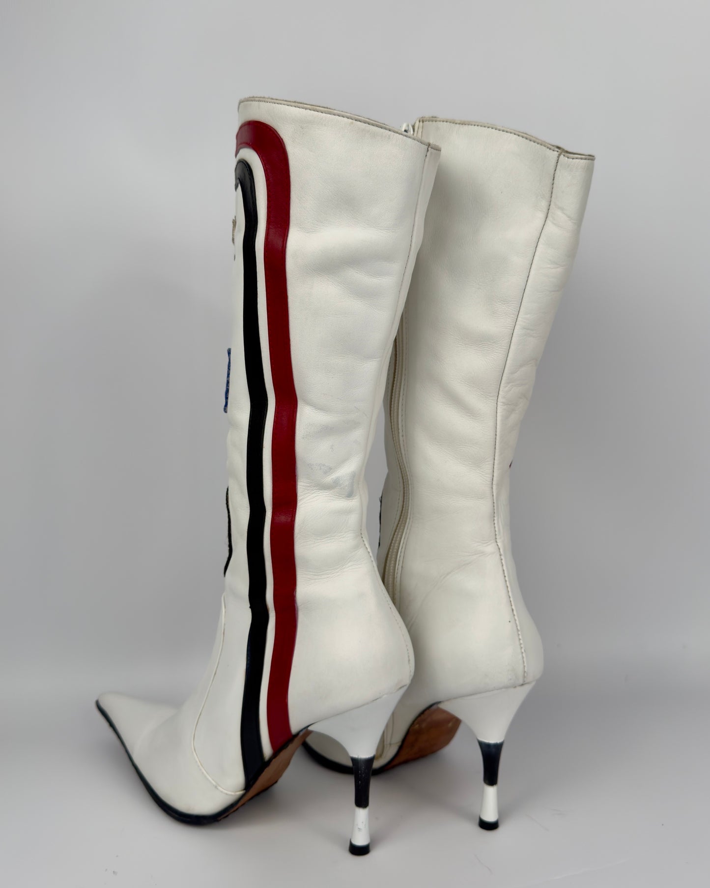 Vintage Italian Racing Boots — 38