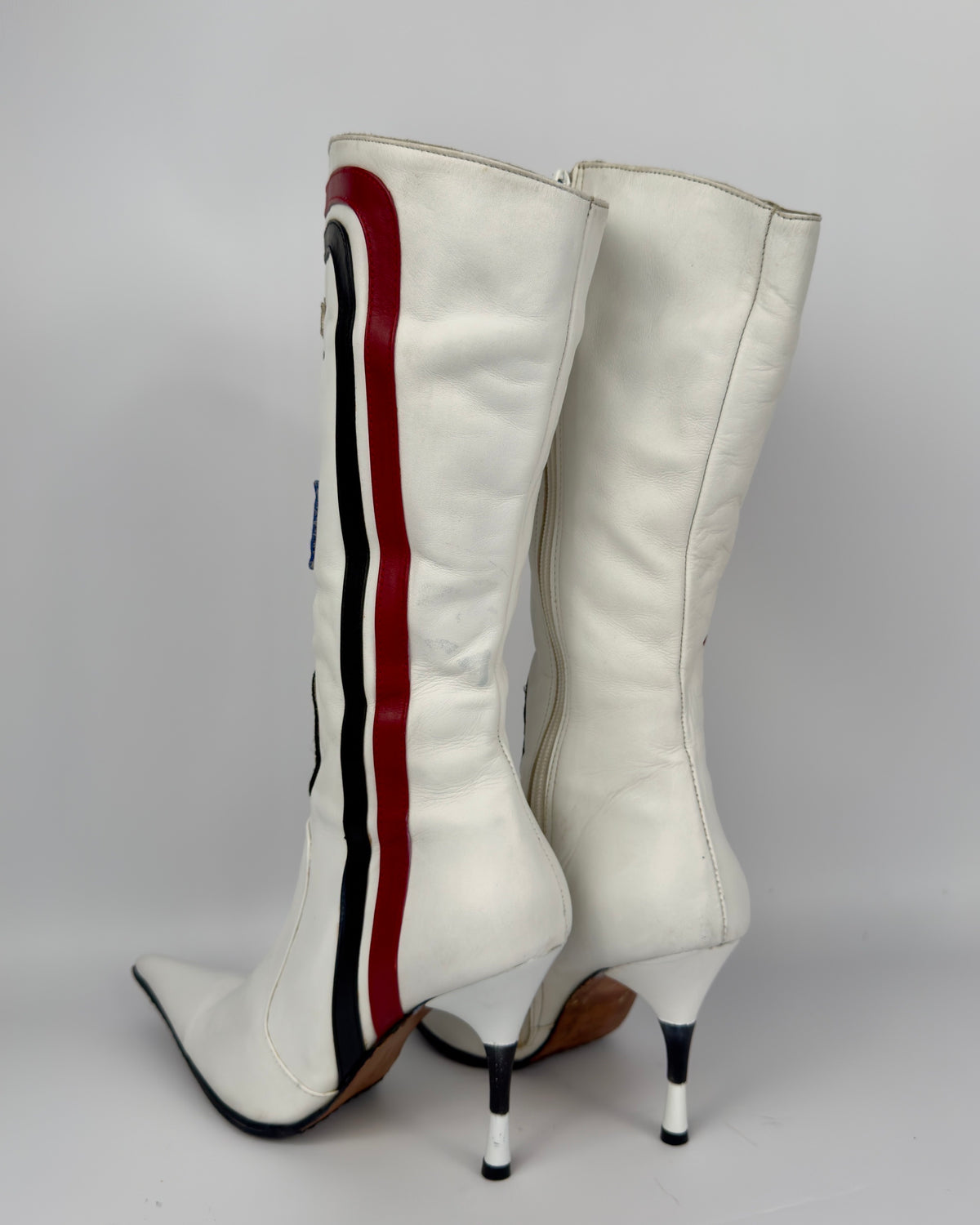 Vintage Italian Racing Boots — 38