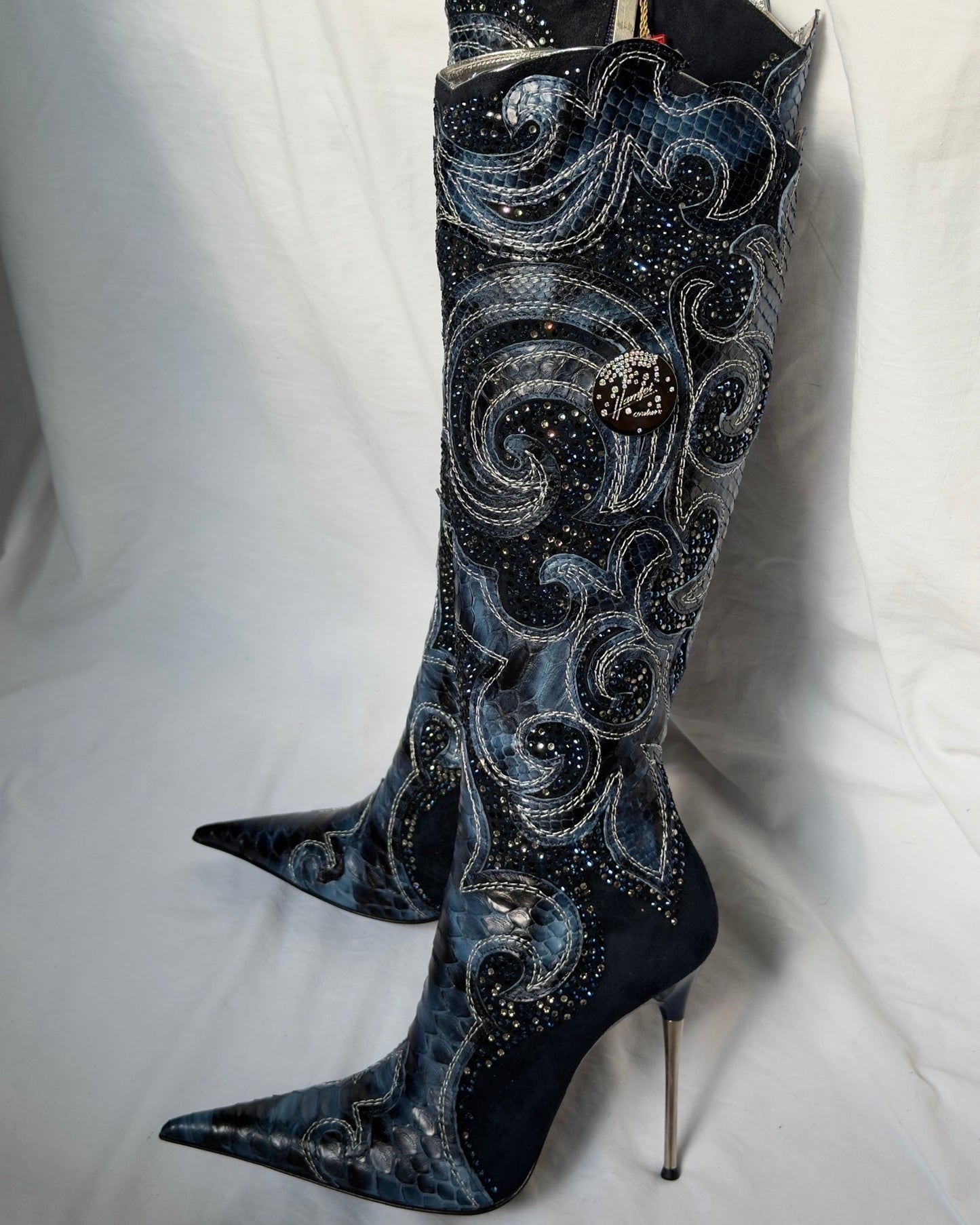 Hamlet Couture Italian Python Boots