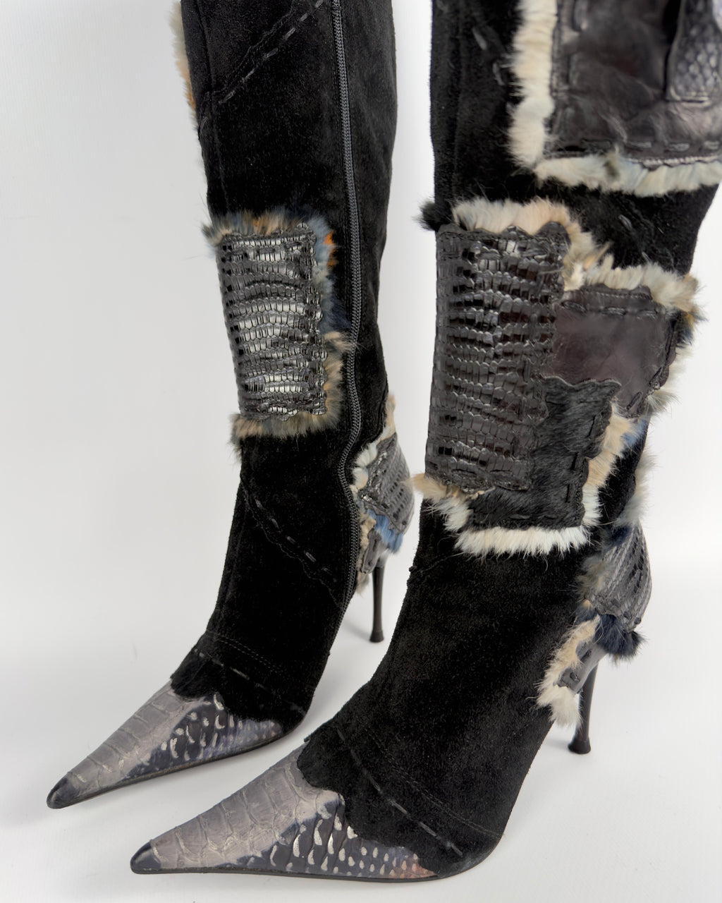 El Dante’s Couture Vintage Cargo Boots — 36
