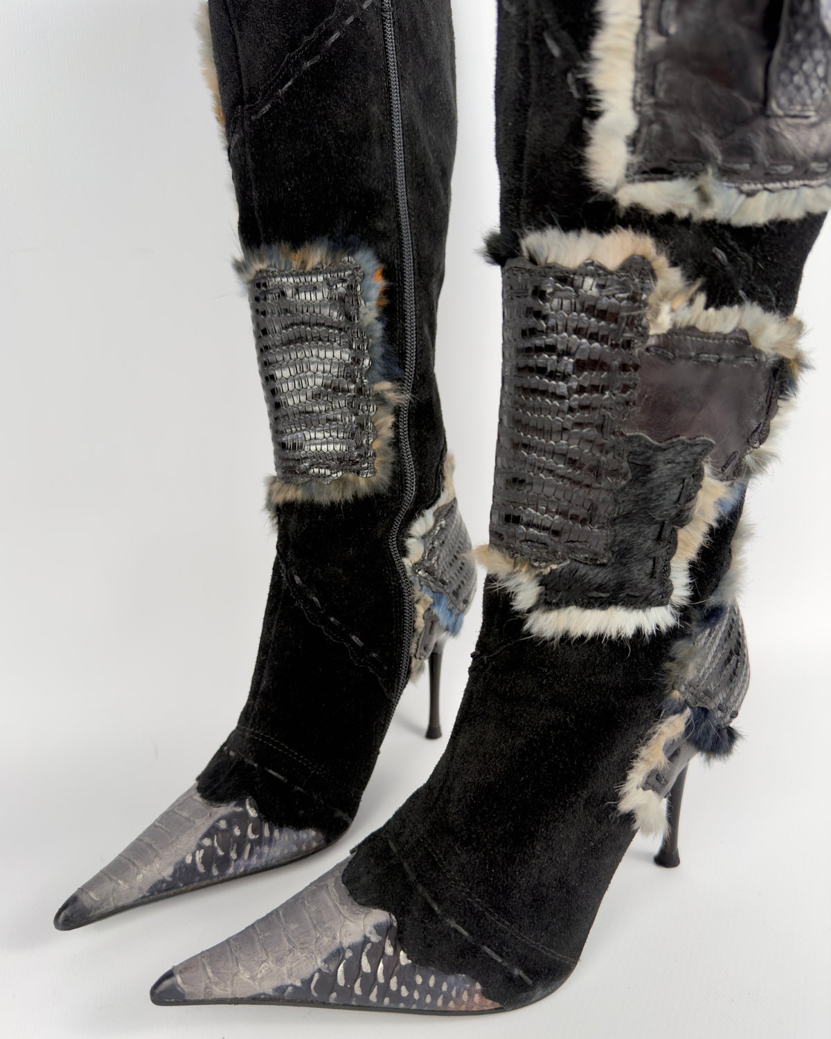 El Dante’s Couture Vintage Cargo Boots — 36