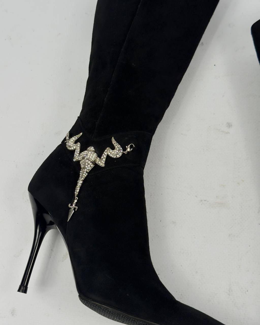 Cesare Paciotti Vintage Italian Scorpion Suede Boots — 37/37.5