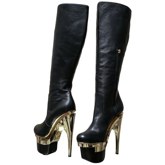 Versace S/S 2010 Triple Platform Boots 39
