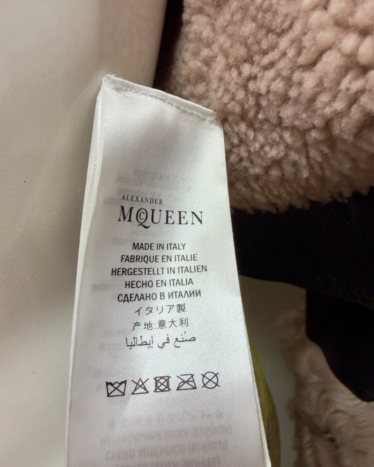 Alexander McQueen F/W 17-18  Fur Leather Runway Moto Jacket XXS-S