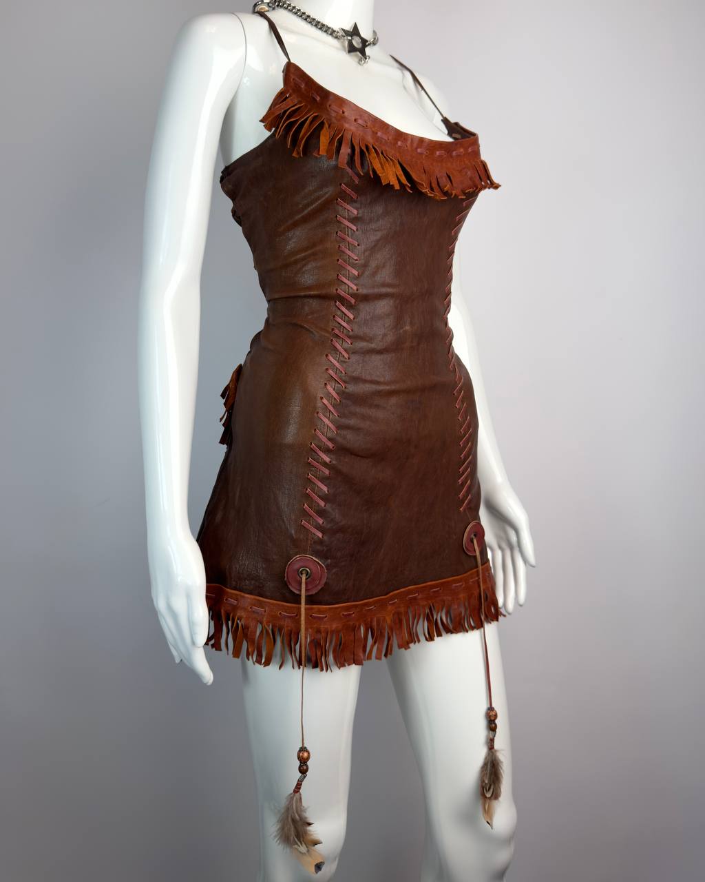 Dsquared2 S/S 2005 Runway Leather Dress