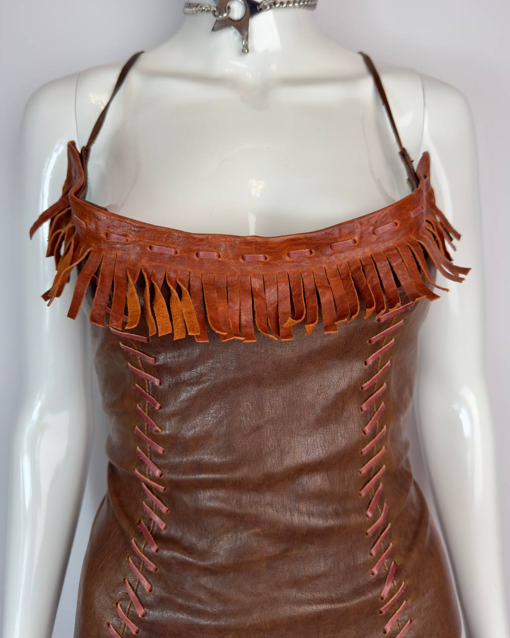 Dsquared2 S/S 2005 Runway Leather Dress