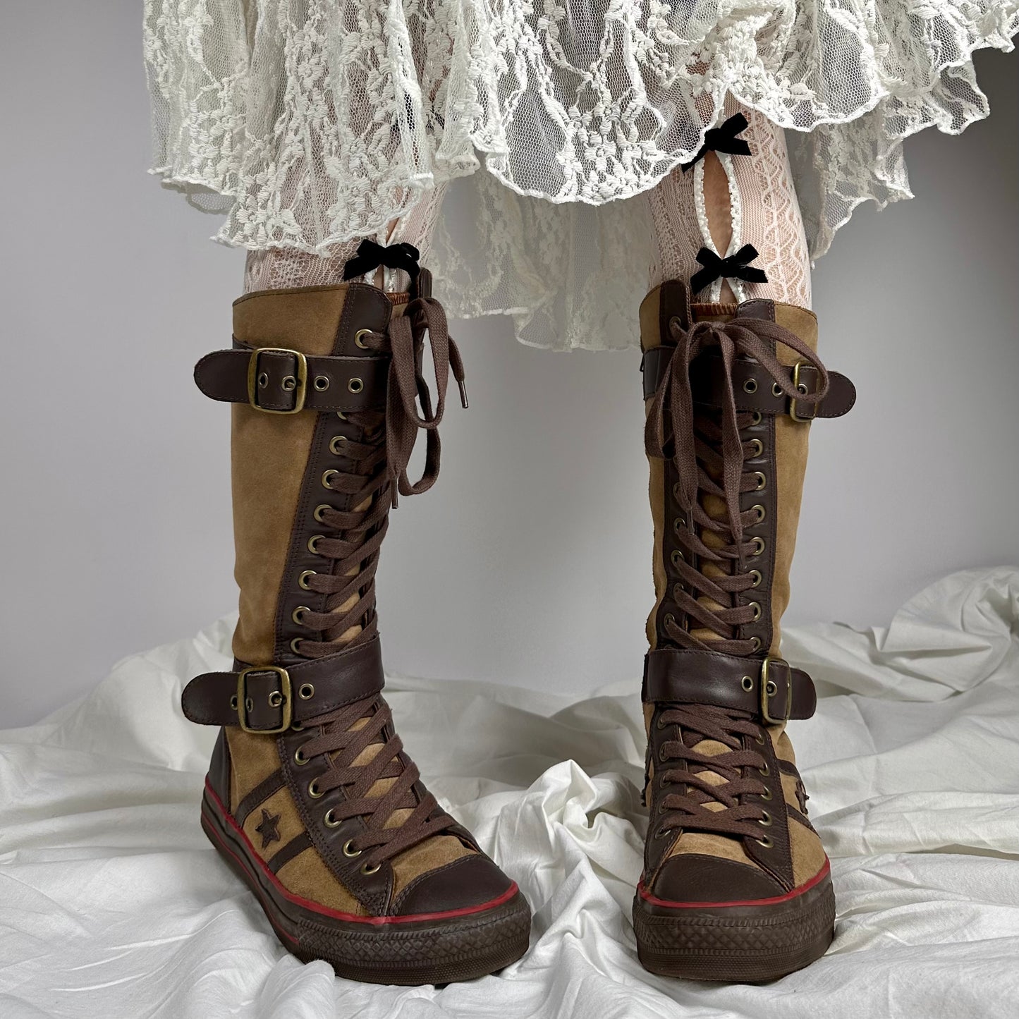 Converse Vintage Buckle Lace Up Boots 37/38 & 39.5