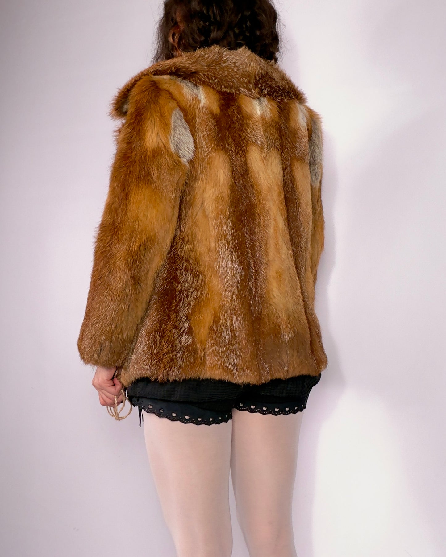 Vintage Fox Fur Jacket — XS/S